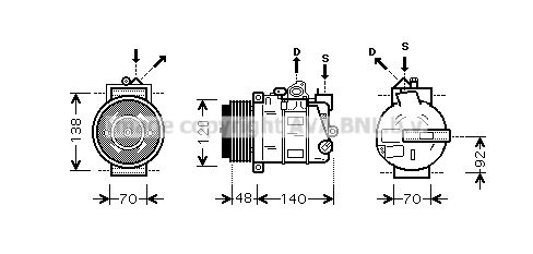 AVA QUALITY COOLING kompresorius, oro kondicionierius MSAK393